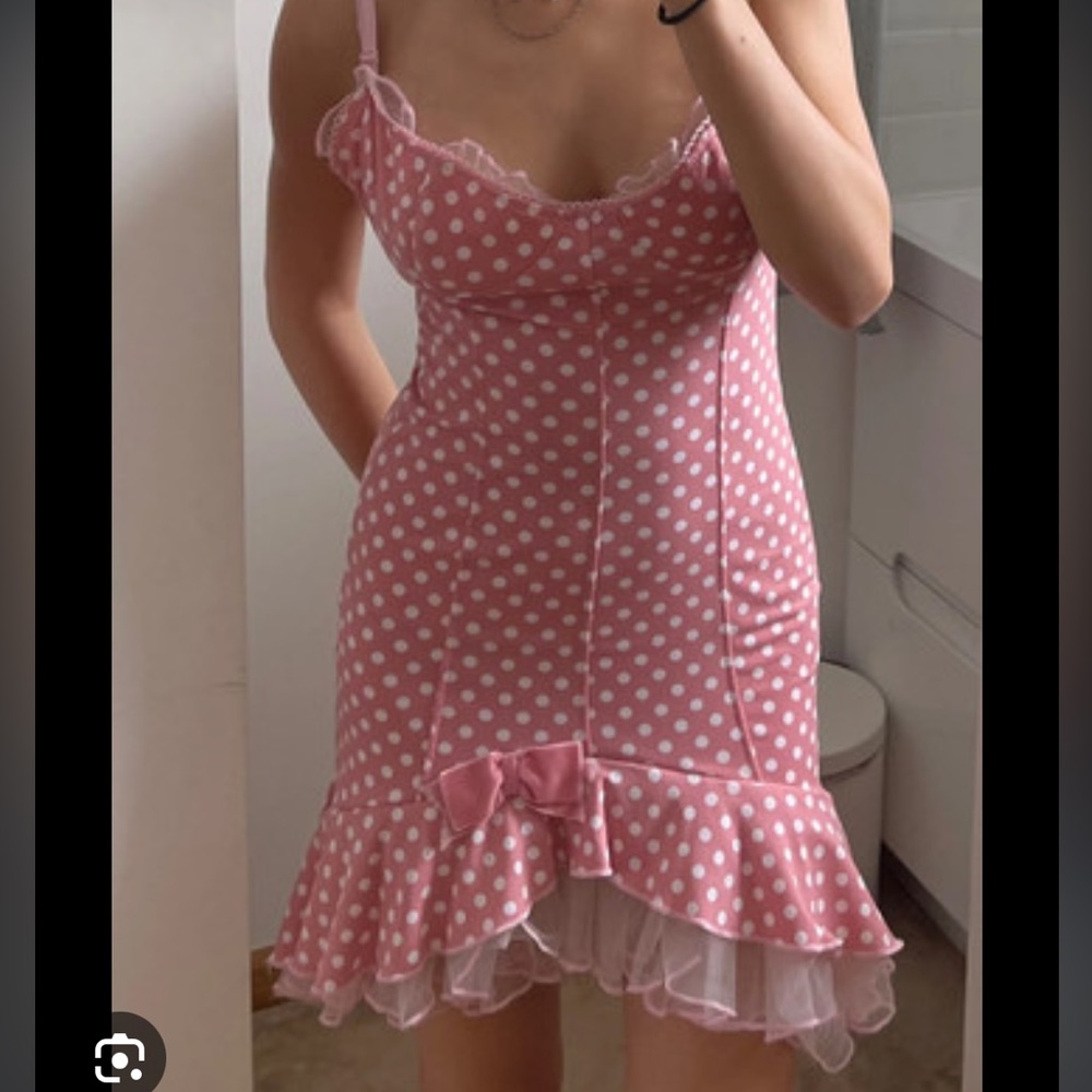 extremely rare Wheels and Dollbaby polka dot dress